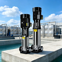 Pompe centrifuge verticale multi-étages entièrement automatique CDL 15HP 380V avec contrôle intelligent, système de surpression d'eau en acier inoxydable