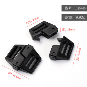 Hebillas de plástico de liberación lateral de 20 mm, duraderas para bolsos y accesorios de ropa - Product Image 4