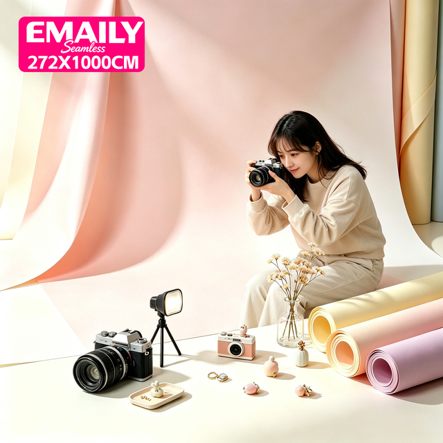 Smooth Texture 2 72m X 11m Solid Color Seamless Paper Backdrop for Professional Photography Studio
