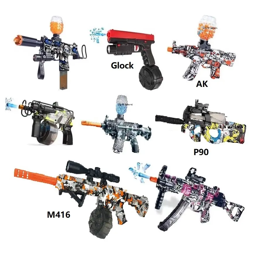 Splatter Ball Gelling Blaster Gun Pistol Top Sell P90 M416 Gel Gun Splatrball Splat r Ball Gel Orby Orbi Orbeezing Gun Blaster