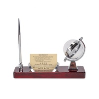Horloges de bureau multifonctionnelles avec porte-stylo et porte-cartes de visite pour usage officiel et cadeaux d'affaires