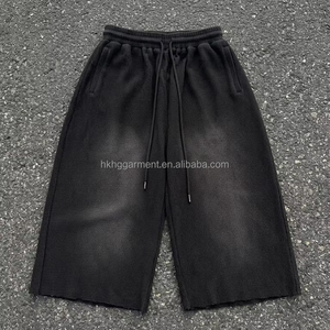 Waffle <b>Thermal</b> Fabric 100%cotton Vintage Washed Shorts Men Distressed Custom Cargo Shorts Hip Hop 100%Cotton Short <b>Pants</b> for Men - Product Image 2