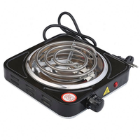 Kompor Listrik Portabel Mini 1000W Daya Tinggi untuk Dapur, Pemanas Listrik untuk Kopi dan Memasak