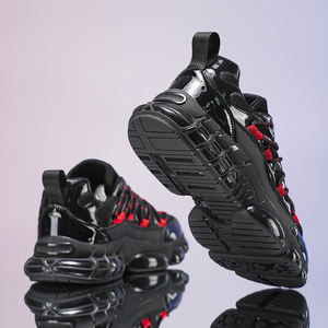 Zapatillas de correr de gran tamaño para hombre, suela intermedia de EVA con aumento de altura, palomitas de maíz, transpirables, sin cordones, para todas las estaciones - Product Image 5