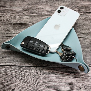 Boshiho Customized Tiny Storage Container Box Genuine Leather Tray Organizer for <b>Watch</b> and Coin Phone Key <b>case</b> - Product Image 6