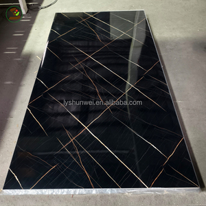 <span class=keywords><strong>Horizon</strong></span> - Losa de Piedra Artificial de PVC con Recubrimiento UV, Superficie Negra Calacatta, Sin Sílice, para Encimeras de Baño y Muebles - Product Image 6