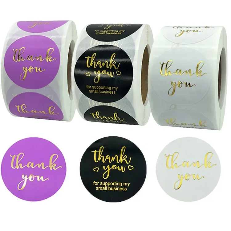 Exquisite boutique label seal sticker thank you stickers for small business