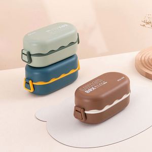 Large Capacity Dual Tier Bento <b>Box</b> Portable 3 <b>Compartment</b> <b>Lunch</b> Container for School Kids and Adults Microwaveable <b>Lunch</b> <b>Box</b> - Product Image 2