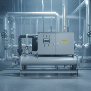 Système de refroidisseur centrifuge commercial et industriel à haut rendement énergétique, entraîné par onduleur, 400-1300 tonnes, moteur principal - Product Image 3