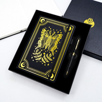 Carnet de Tarot de Luxe en Cuir PU et Couverture en Papier, Rechargeable à Feuillets Mobiles, Fournitures de Journalisation, Journal de Voyage, Agenda, Cadeau Promotionnel
