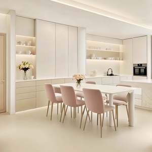 Gabinetes de Cocina Blancos Mate Completos de Diseño Moderno a Precio de Fábrica, Juego de Gabinetes de Cocina Personalizados de Alta Calidad - Product Image 2