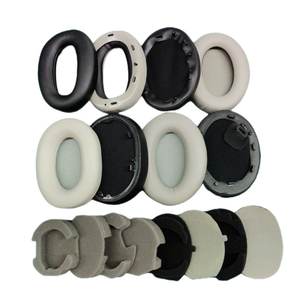 Repuesto para <span class=keywords><strong>auriculares</strong></span> <span class=keywords><strong>Sony</strong></span> Over-Ear, almohadillas para los oídos con cuero de proteína más suave, almohadilla para los oídos de espuma viscoelástica con aislamiento de ruido, - Product Image 1