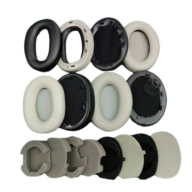 Replacement for Sony WH-1000XM4 Over-Ear Headphones, Ear Pads with Softer Protein Leather, Noise Isolation Memory Foam Ear Pad,