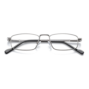 Montura completa y forma de aleación cuadrada, lentes de resina, Marcos ópticos de metal para hombres - Product Image 2