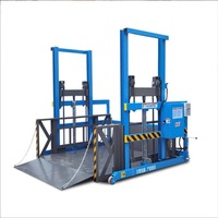 Nouvelle plateforme de déchargement mobile hydraulique à mât vertical pour manutention en hauteur et déchargement de marchandises en surcharge