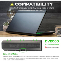 Pour HP pavillon DV6000 DV2000 DV6700 DV2500 DV6500 Compaq Presario C700 V6000 A900 F500 batterie d'ordinateur portable HSTNN-LB42 Stock