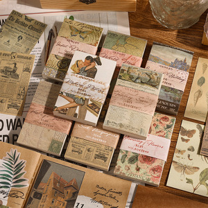 Ancient Retro Style Scrapbook Background Paper Non <b>Sticky</b> DIY Journal Base Paper Art Craft <b>Note</b> Paper - Product Image 1