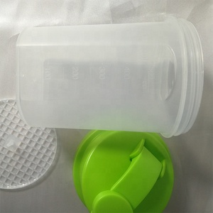 500 ml 17 oz प्लास्टिक BPA मुक्त ब्लेंडर ब्लेंडर मिक्सर के साथ प्रोटीन प्रकार के बरतन बोतलें गेंद - Product Image 6