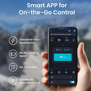 Venta al por mayor Camping al aire libre AC DC Salida LiFePO4 Batería Generador solar Estación de energía portátil - Product Image 5