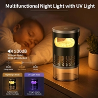 Lámpara Antimosquitos Recargable por USB, Luz Nocturna Ultravioleta UVA, Mata Insectos, Moscas, Polillas