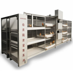 Cage de gril à batterie de poulet en forme de H en acier galvanisé entièrement automatique pour équipement de ferme avicole nouveau poulailler d'occasion - Product Image 3