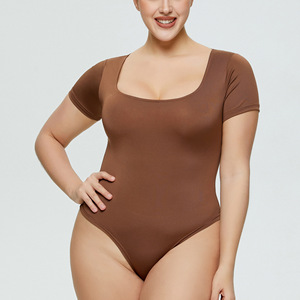Body de poliéster con logotipo personalizado, traje superior, corsé sin costuras, monos para mujer - Product Image 6