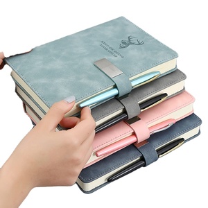 A4 composizione quaderno a foglia larga quaderno personalizzato per esercizi universitari con nastro nero vincolante a cinque stelle a spirale - Product Image 2