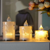 Lampes à thé artificielles sans fumée à flamme réaliste pour anniversaires, fêtes, festivals, ambiance nocturne, lanternes de table, ampoules