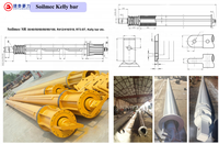Soilmec Liebherr grue pièces de rechange appareil de forage rotatif verrouillage/friction kelly bar
