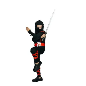 Disfraz de Ninja para fiesta de Halloween para niños, traje de ninja