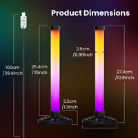 Barre lumineuse LED RGBIC USB, rétroéclairage TV à changement de couleur, contrôle par télécommande et application, lumière d'ambiance synchronisée avec la musique pour le jeu et la chambre