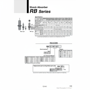 โช้คอัพ RBC1412J นิวเมติก SMC - Product Image 1