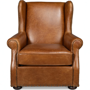 उत्तरी यूरोपीय और अमेरिकी शैली की शैली का तेल मोम कोघड़े एकल सीट सोफे कुर्सी कुर्सी कुर्सी फर्नीचर - Product Image 1