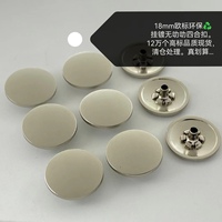 En gros Écologique Sans Nickel en Stock Bas Prix Bouton Snap 18mmmetal Bouton avec Logo Laser