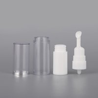 Flacon pompe cosmétique sous vide 5ml 10ml 15ml à marque privée pour crème contour des yeux, kit de maquillage de voyage, avec traitement de surface par décalcomanie