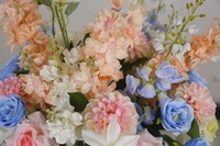 Boule de fleurs artificielles en plastique coloré, ornement floral moderne pour mariage, remise de diplôme, décoration intérieure, imperméable, longue durée