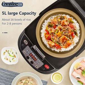 Cuociriso Elettrico Multifunzione di Lusso Portatile con Alloggiamento Dorato e Funzione Slow Cooker - Product Image 6