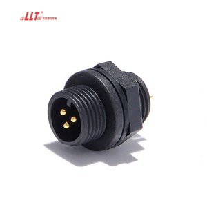 Llt M12 dây để Hội Đồng Quản Trị 3 pin nối điện Bảng điều chỉnh kết nối 2 4 5 6 7 8 2 + 3 pin IP68 Bảng điều chỉnh gắn kết nối - Product Image 6