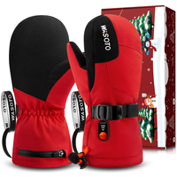 Gants chauffants imperméables compatibles avec les écrans tactiles, coupe-vent, pour enfants, pour le snowboard, Wasato OEM rechargeables