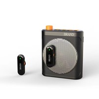 Amplificateur vocal portable 3-en-1 avec double micro, haut-parleur sans fil et microphone cravate pour conférences, enseignants et guides