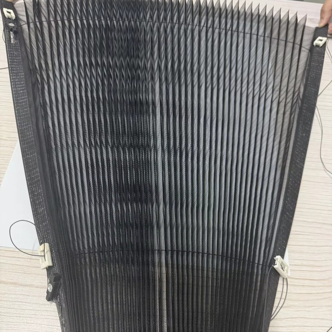 Mosqioto Net Fly Screen Door Plisse Mesh Folding Insect Net For Window And Door Folding Screen Pleated Mesh Kit · image 1