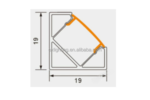 <span class=keywords><strong>Profil</strong></span> LED d'<span class=keywords><strong>angle</strong></span> à 90 degrés, diffuseur triangulaire, <span class=keywords><strong>profil</strong></span> LED en aluminium extrudé à montage en surface pour armoire - Product Image 6