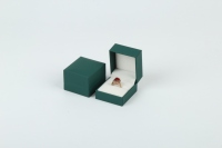 Grüne benutzer definierte Luxus Hochzeits papier Vorschlag rosa Boxen Ohrring quadratische Ring Box Schmuck Verpackungs box