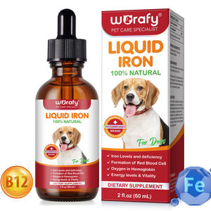 Worafy migliore qualità Pet assistenza sanitaria gocce di ferro liquido 100% integratori minerali di ferro naturale per cani - Product Image 1