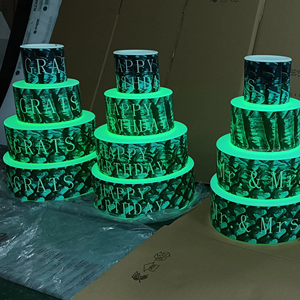 Rak pembawa pembawa pembawa botol kue ulang tahun LED VIP <span class=keywords><strong>Display</strong></span> layanan VIP akrilik Bar klub malam logo kustom - Product Image 1