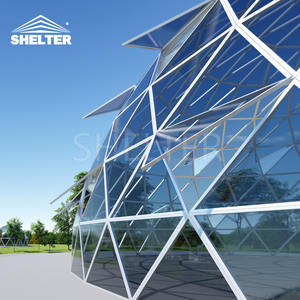 Projet de dôme d'abri en <span class=keywords><strong>Espagne</strong></span> dôme en aluminium résistant d'événement de cadre grand dôme en verre de 30m pour la pièce d'exposition - Product Image 6