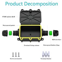 EW-M2068 Scatola di Giunzione in Plastica Impermeabile per Esterni, Contenitore Elettrico per Strumenti Elettronici e Idraulici Interrati