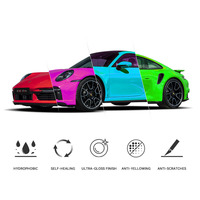 Film de protection de peinture de voiture camouflage en PVC PPF imperméable sans bulles d'air, autocollant décoratif pour carrosserie, taille 1,52*30m, en promotion