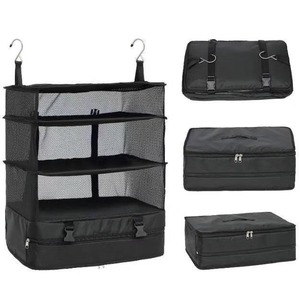 Sac de rangement pliable pour vêtements, organisateur de garde-robe, sac de rangement suspendu à plusieurs niveaux, sac de rangement pratique pour dortoir - Product Image 3