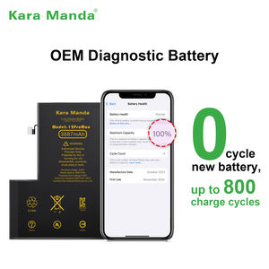 Kara Manda OEM Nouveau 0 Cycle Diagnostic Show 100% <span class=keywords><strong>Batterie</strong></span> de téléphone de santé pour <span class=keywords><strong>batterie</strong></span> <span class=keywords><strong>iPhone</strong></span> sans soudure pour <span class=keywords><strong>batterie</strong></span> <span class=keywords><strong>iPhone</strong></span> <span class=keywords><strong>12</strong></span> Pro Max - Product Image 2